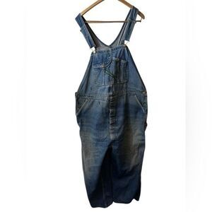 KEY vintage bibs denim jeans overalls
